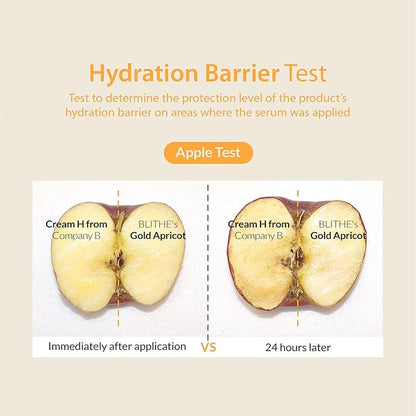 BLITHE Pressed Serum Gold Apricot – Niacinamide Face Moisturizer for Glass Skin Glow, Korean Skincare 1.68 Fl Oz