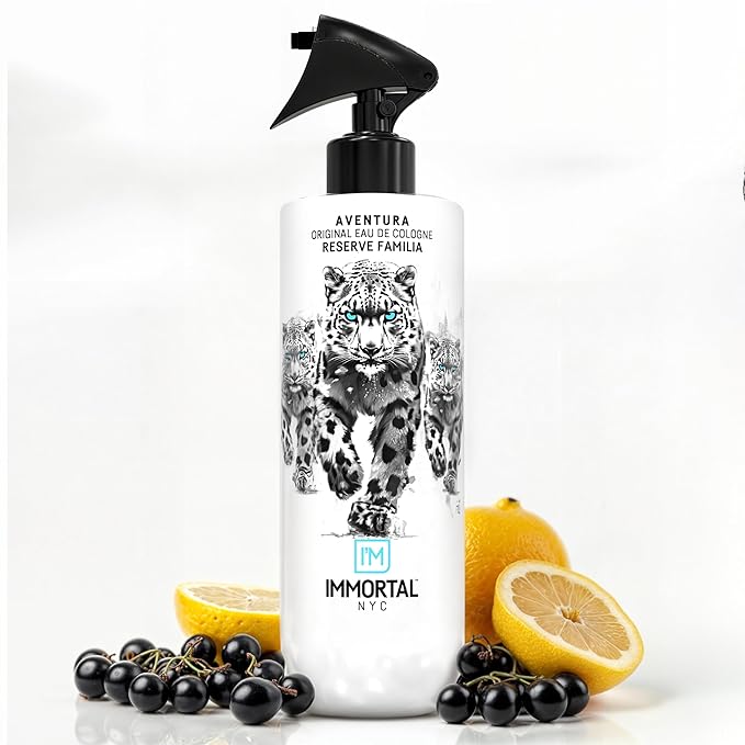 Immortal NYC Reserve Aventura, After Shave For Men, Body/Face 17 oz- Refreshes, Disinfects & Relieves Face and Skin- Fruity Woody Mens Cologne