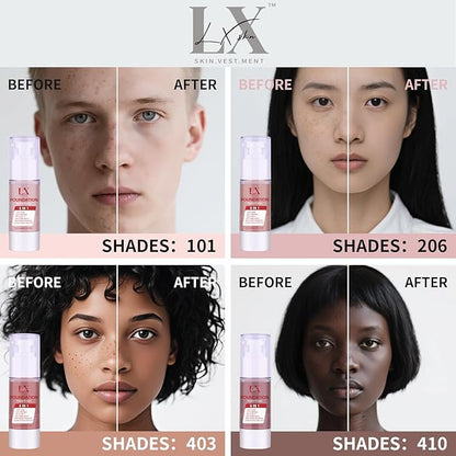 6-in-1 Makeup Infused with 1% Hyaluronic Acid- Matte + Poreless Liquid Foundation For A Glowing & Soft-Focus Look, Suitable for All Skin Types (209 Medium, 6-in-1 Makeup Foundation)