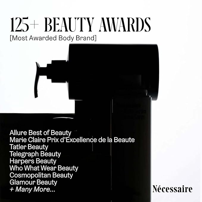 Nécessaire The Body Lotion Cyprès-Citronné – Multi-Peptide Body Moisturizer for Women + Men – Non-Comedogenic Body Lotion with Niacinamide – 450ml/15.2 fl oz