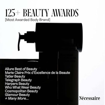 Nécessaire The Body Lotion Eucalyptus – Multi-Peptide Body Moisturizer for Women + Men – Non-Comedogenic Body Lotion with Niacinamide – 450ml/15.2 fl oz