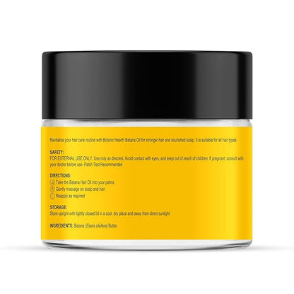 Botanic Hearth Batana Oil For Hair Growth | Batana Butter (3.5 Fl Oz) | Deeply Nourishing & Revitalizing Hair & Skin Care