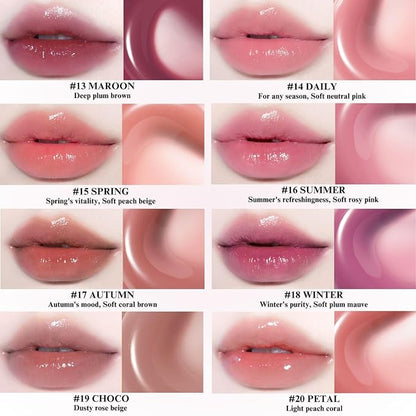 BBIA Glow Tint – Lip Plumping Volumizing Glossy & Glowy Lip Stain Naturally Moisturizing Comfortable Texture Lightweight Long-Lasting Vivid Color Non-Sticky Korean Makeup (01 CHAI, Pack of 1)