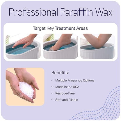 Therabath Paraffin Wax Refill - Thermotherapy - Use to Relieve Arthritis Discomfort, Stiff Muscles, & Dry Skin - For Hands, Feet, Body - Deeply Hydrates & Protects - Made in USA, 6 lb. Vanilla Cupcake