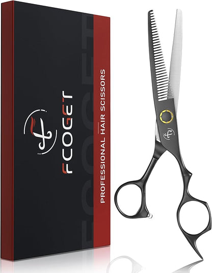 Professional Hair Thinning Shears Hair Cutting Texturizing Teeth Scissors - 6.8" Right Hand HIGH-END Extremely Sharp Scissors 440C Stainless Steel for Salon Home Stylists