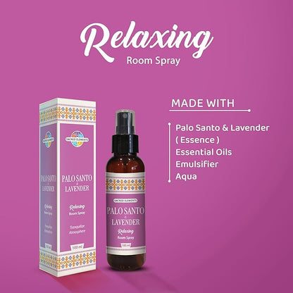 Sacred Element's Palo Santo & Lavender Room Spray | Natural Purifying Mist for Energy Clearing, Negativity Release, Spiritual Balance & Aromatherapy | 3.38 Fl Oz / 100ml Non-Toxic Air Freshener