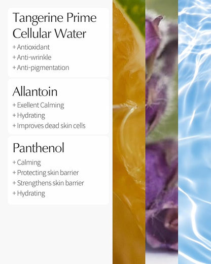 LBB Cellular Moisturizing Prime Toner - Vegan Moisture Boosting Face Spray - Skin Balancing, Exfoliating, Moisturizing - Tangerine Cellular Water, Panthenol, 3.38 fl.oz.