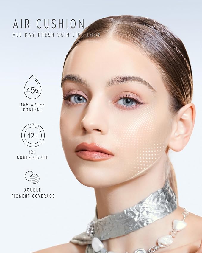 TIMELESS LUMINA MATTE PERFECTION CUSHION | Full Coverage, Weightless, Skin fit, Velvety Matte Finish, Oil-Control Waterproof Fondation, Sweatproof Flawless BB Cream CC (03 FAWN)