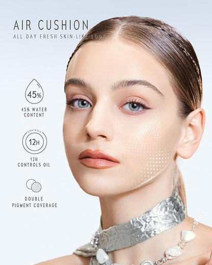TIMELESS LUMINA MATTE PERFECTION CUSHION | Full Coverage, Weightless, Skin fit, Velvety Matte Finish, Oil-Control Waterproof Fondation, Sweatproof Flawless BB Cream CC (06 CACAO)
