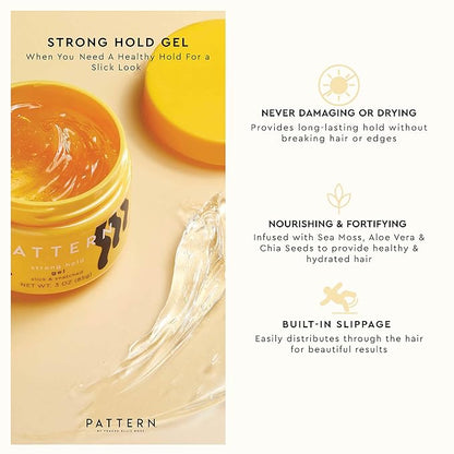 PATTERN Beauty by Tracee Ellis Ross Strong Hold Hair Gel, firm Hold w Sea Moss for Curly Hair 3a-4c