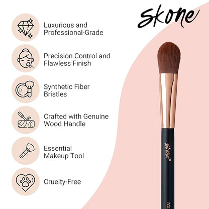 Skone Cosmetics | Makeup Brush | Blend, Bronze, Apply Foundation | Makeup Applicator (Foundation Brush)