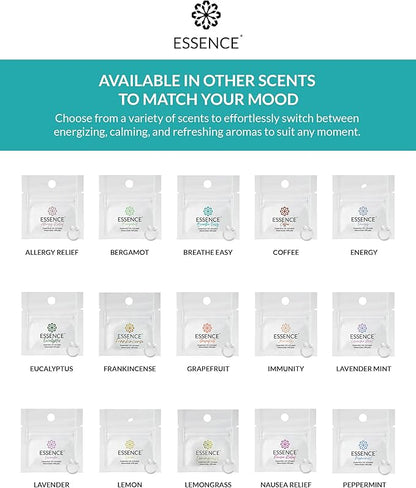 Essence Wearable Aromatherapy Nasal Diffuser – Breathe Easy Essential Oil Nose Ring – Personal Scent Clip for Travel, Work & Everyday Use – Made in USA (3 Pack)