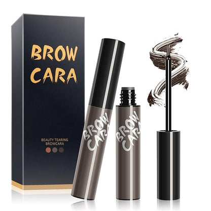 Brow Tattoo Peel Off Tint - Eyebrow Gel Tint with Eyebrow Stencils Long-Lasting Makeup, Brow Gel Eyebrow Tattoos Waterproof, Eye Brow Pencils Create Full Voluminous Brows for Women (Gray Brown)