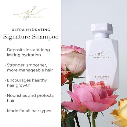 Goldie Locks Ultra Hydrating Shampoo & Conditioner Set - Sulfate-Free, Paraben-Free - for Frizz Control, Shine & Strength - Color & Extension Safe - Protein-Free - 2 x 8.45 fl oz (Packaging May Vary)