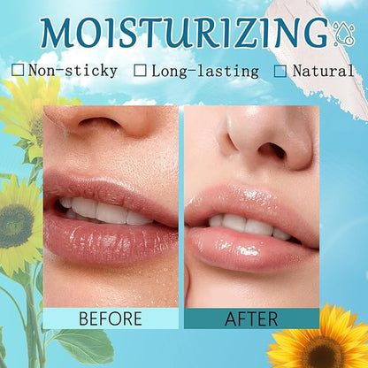 4pcs Lip Tint Hydrating, Moisturizing Lip Oil Balm, Long Lasting Waterproof Lip Gloss Non-Stick Cup Lipstick Set, Natural Ingredients Strong Moisturizing Lipstick