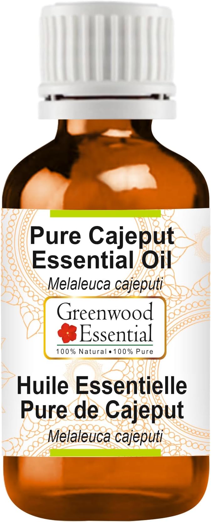 Greenwood Essential Cajeput Essential Oil (Melaleuca cajeputi) Pure | Non-Sticky | Non-Greasy | Lightweight | Men & Women | All Skin Types | Steam Distilled 15ml (0.50 oz)