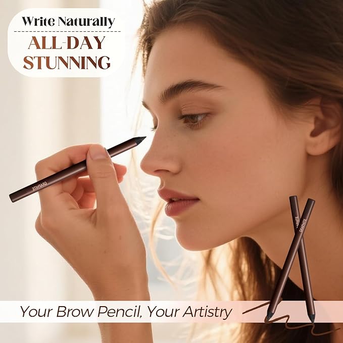 Eyeliner Pencil, Long Lasting Smudge-Proof Professional Eyeliner, Smooth and Easy to Apply, Effortlessly Create Any Look (Graphite Color)