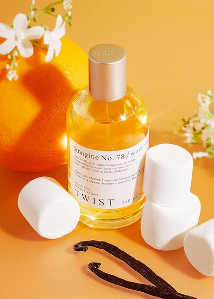 Twist Imagine No. 78 - Eau De Parfum Inspired by Killian's Love, Don’t Be Shy, Long Lasting Perfume For Women, Marshmallow & Floral, Vegan, Clean Ingredients, Fragrance - Spray 100 ml | 3.4 fl. oz.