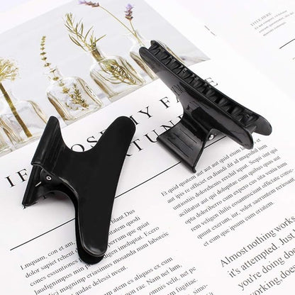 Ondder 24 Pcs Black Butterfly Hair Clips for Styling Sectioning Pro Hair Claws Clamps Clips for Cutting, Sectioning, Coloring Styling Hair Accessories for Women Girls