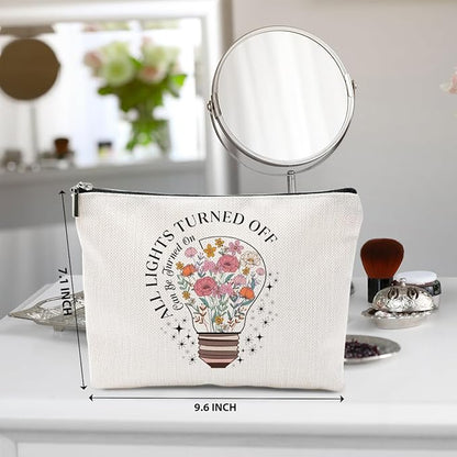 Inspirational Gifts Makeup Bag, Positive Affirmations Cosmetic Bag, Organizer Zipper Pouch Boss Day Mothers Day Birthday Motivational Gifts for Women Friends Sister Coworker Bestie