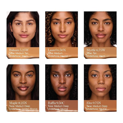 Ogee Complexion Perfecting Under Eye Concealer - Certified Organic Full Coverage Concealer - Buildable Coverage - LAUREL 6.50N - Medium (Neutral Undertones)