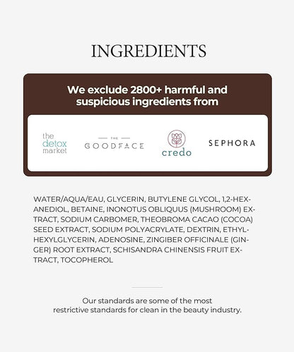SERUMKIND Chaga Mushroom Serum for Korean Face Skincare - Beta Glucan Extract - Nourishing & Hydrating - Provides Deep Hydration for Extremely Dry Skin - Vegan & Cruelty-Free – 1.01 fl.oz.