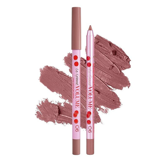 Vivienne Sabó Gel Lipliner Le Grand Volume – Long-Lasting Smudge-Proof Lip Liner & All-Over Lip Color, Creamy Precision Formula, Hydrating & Comfortable Wear, 06 Natural Rosewood