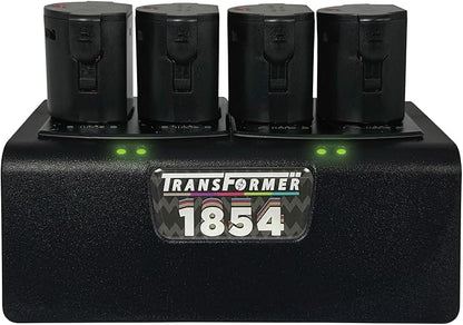 Artisan Power Quad Battery Charger for Wahl Arco and Arco SE Pet Hair Clippers | Durable Connectors, LEDs Status and a Powerful PD Type C Power Supply | Charges Four 1854 Batteries at Once
