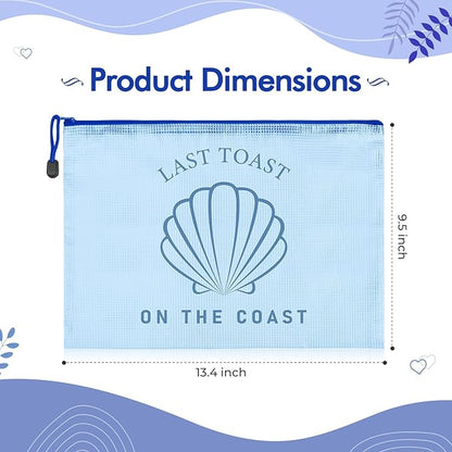 SOIDRAM 6PCS Bridesmaid Makeup Bag Clear Zippered Bag Bridesmaid Proposal Gifts Cosmetic Pouch for Wedding Party Favors Bachelorette Party Decorations Toiletry Organizer Bag Cosmetic Case Gift