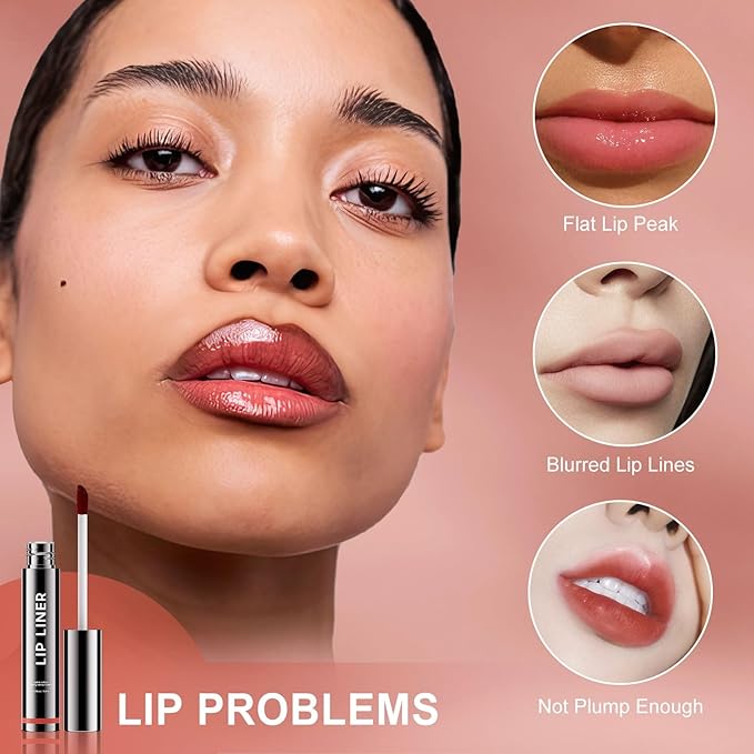 OETUIOW Lip Stain, Lip Gloss Lightweight Waterproof Stay on All Day, Smudge-proof Natural Finish, Vegan & Cruelty-Free, Stocking Stuffers for Teen Girls (Rose)