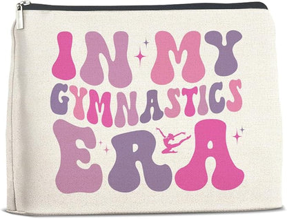 Makeup Bag Gymnast Gifts for Women, Funny Gymnastics Gifts in My Gymnastics Era Cosmetic Bag Zipper Makeup Pouch