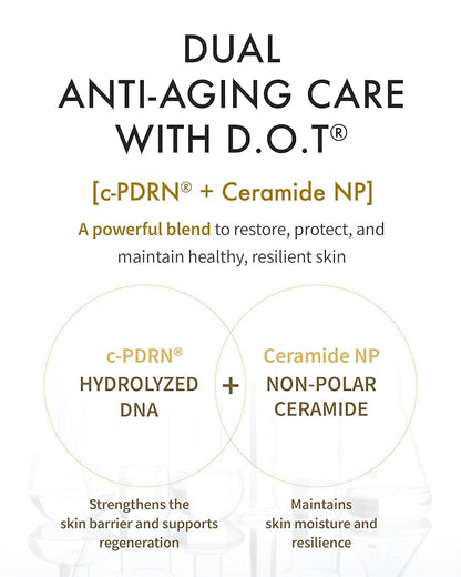 REJURAN® Dual Effect Ampoule, DOT DUAL c-PDRN® - Salmon DNA Face Serum for Deep Rejuvenation, Wrinkle Care, Firming, Skin Elasticity with Visible Anti-Aging Results. Korean Skincare (1.01 fl oz)