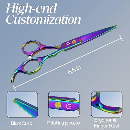 Professional Hair Cutting Shears,6.5 Inch Barber hair Cutting Scissors Sharp Blades Hairdresser Haircut For Women/Men/kids Japanese Stainless Steel