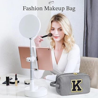 YOOLIFE Graduation Gifts for Women Girls - Graduation Gifts for Her, Graduation Party Favor, Personalized Monogram Initial Makeup Bag for Teen Girl Gifts Trendy Stuff, Girls Makeup Toiletry Bag G