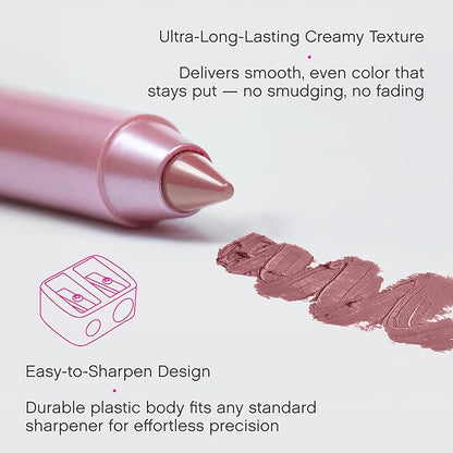 Vivienne Sabó Gel Lipliner Le Grand Volume – Long-Lasting Smudge-Proof Lip Liner & All-Over Lip Color, Creamy Precision Formula, Hydrating & Comfortable Wear, 01 Light Nude