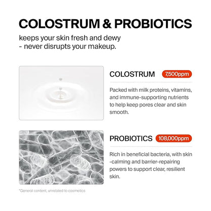 24/7 Colostrum Ampoule Mist - Glass skin with Long Hydration, Poreless Smooth Skin, Before & After Makeup, Hyaluronic Acid and Vitamin, For All Skin types, 1.85 fl oz