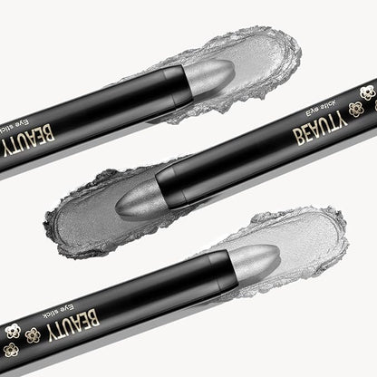 Boobeen 3PCS Cream Eyeshadow Pencil Crayon Waterproof Brightener Stick Shimmer Pen Create Glitter Eye Makeup, Easy to Use
