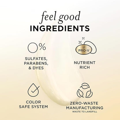 Pantene Conditioner, with Rice Water, Protects Natural Hair Growth, Volumizing, for Women, Nutrient Infused with Vitamin B5, Pro-V Blends, 30.0 oz