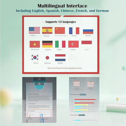 Skin Analysis Machine Professional - 21.5" HD Display, AI-Powered Facial Scanner for Salons & Spas,Product recommendations, 8-Spectral Imaging (Acne/Pigmentation/Wrinkle Detection), Multi-Language