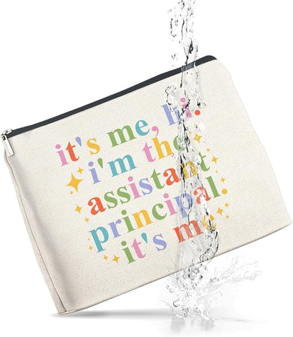 Makeup Bag Assistant Principle Gifts for Women, Assistant Principal Appreciation Gift in My Assistant Principal Era Cosmetic Bag Zipper Makeup Pouch