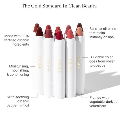 Ogee Tinted Sculpted Lip Oil, Camellia