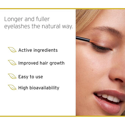 Nuvega Lash - Vegan Eyelash Serum & Eyebrow Serum Set I Longer Eyelashes in 4-6 Weeks I Lash and Eyebrow Growth Serum I Made in Germany I 1ml & 3ml