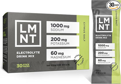 LMNT Zero Sugar Electrolytes - Citrus Salt | Drink Mix | 30-Count