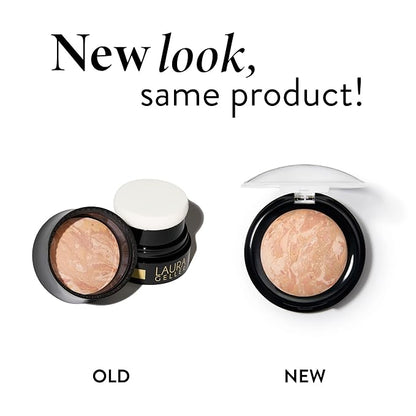 LAURA GELLER NEW YORK Award-Winning Baked Balance-n-Brighten To Go Travel Size Color Correcting Powder Foundation - Golden Medium - Buildable Light to Medium Coverage - Demi-Matte Natural