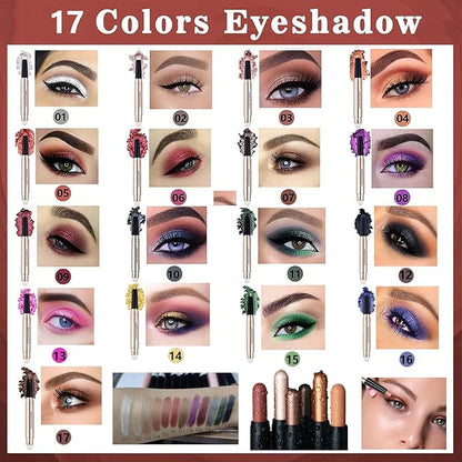 Purple Eyeshadow Stick Purple eyeliner Pencil Eye Makeup Cream Smooth Shimmer Eyeshadow Pencil Primer Glitter Dark Light Matte Single base Crayon Primer Hypoallergenic Waterproof Long Lasting