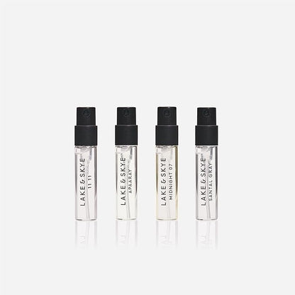 Lake & Skye 4 Piece Discovery Set 4.0 – Includes 11 11, Apaaray, Midnight 07, and Santal Gray