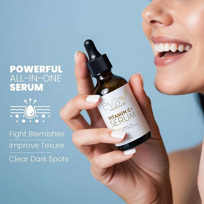 Vitamin C Serum for Face with Retinol & Salicylic Acid – Skin Clearing Acne Spot Treatment with Niacinamide, Hyaluronic Acid, MSM – Anti-Aging Facial Serum for Dark Spots and Blemishes
