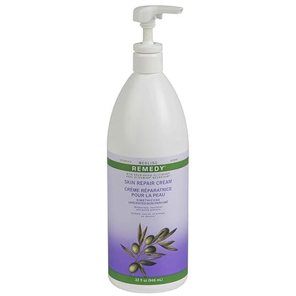 Medline Remedy Unscented Olivamine Skin Repair Cream and Body Lotion, 32 Fluid Ounce