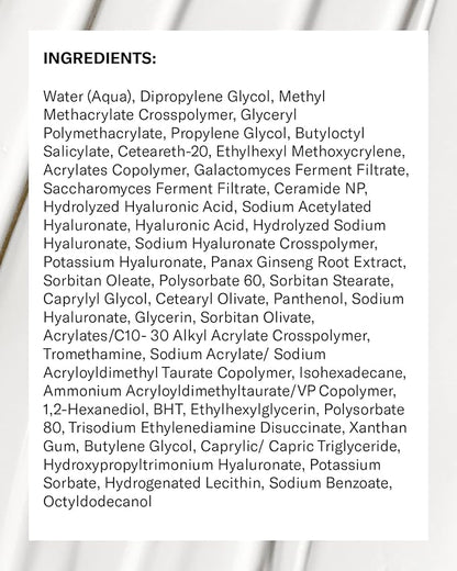 Then I Met You Essence Light Sunscreen, Broad Spectrum SPF 50 Lotion PA+++, with Hyaluronic Acid, Vegan, Cruelty-Free, 1.69 oz