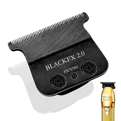 BLACKFX 2.0 Replacement Blades Compatible with BaBylissPRO FX787 & FX726 Trimmers, for Outlining Hair Trimmers (FX787) and Trimmers (FX726) -black